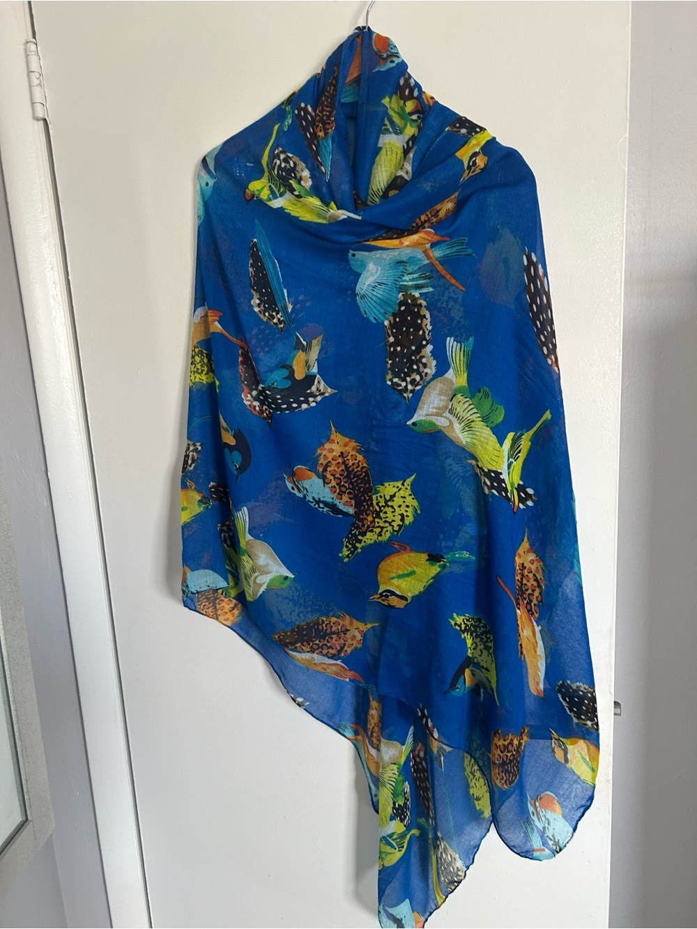 Blue Tropical Fish Print Scarf - Pets Fish Theme